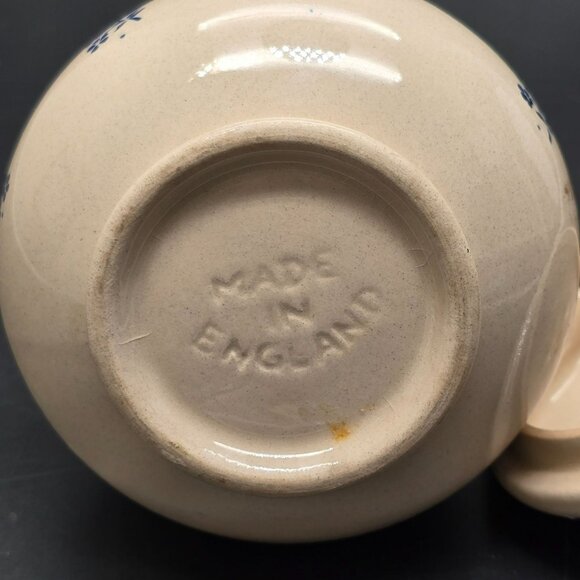 Vintage Johnson Brothers Sugar Pot Blue & Cream Floral Ceramic England Dh1351 - Picture 9 of 10